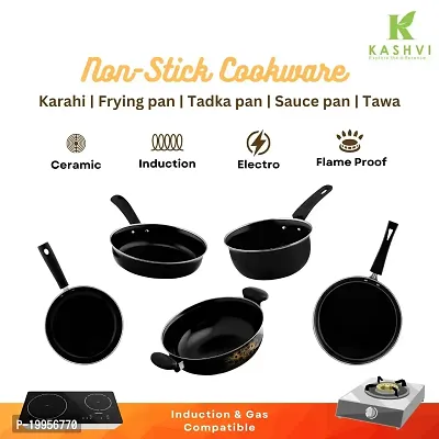 Cast Iron Cookware Set - Dosa Tawa (10Inch) + Skillet (1.5L)