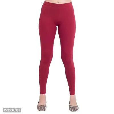 Stylish Polyester Solid Leggings for Women-thumb0