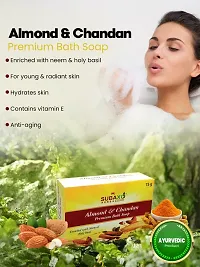 Subaxo Herbal Almond  Chandan (Sandalwood) Ayurvedic Bath Soap (75 gm Each, Pack Of 2) And Honey  Almond Herbal Hand  Body Lotion | Deep Moisturizer| Hydration| (200ml) Combo-thumb4