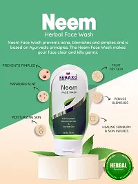 SUBAXO Red Onion Herbal Hair Wash (120ml) and Neem Herbal Face Wash | Nourishes Skin  Prevent Impurities (100ml) combo-thumb1