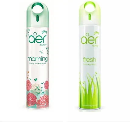 Morning Misty Meadows And Fresh Lush Green Home Fragrance Spray / Air Freshener Pack Of 2, 220 Ml