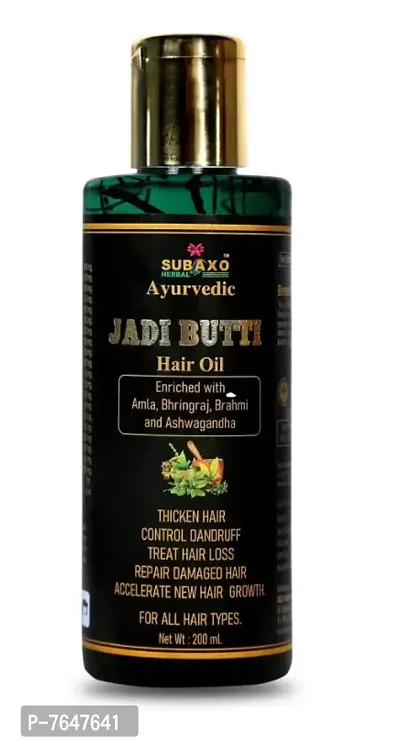 SUBAXO Herbal Hair Oil | Repair Damage Hair  Promotes Hair Growth, Jadi Buti Hair Oil (200ml)-thumb0