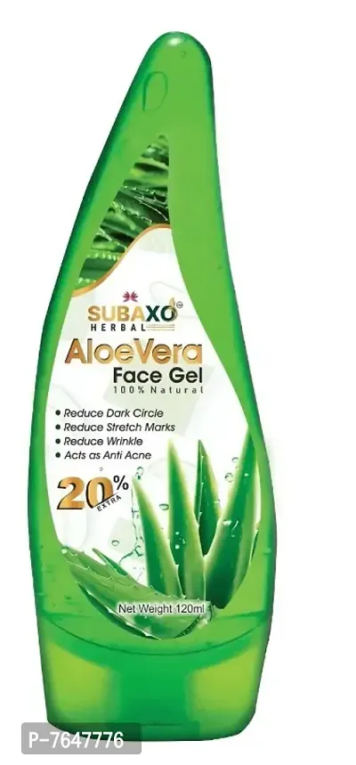 SUBAXO Aloe Vera Herbal Face Gel |Reduce Dark Circle  Act As Anti Acne (120ml)-thumb0
