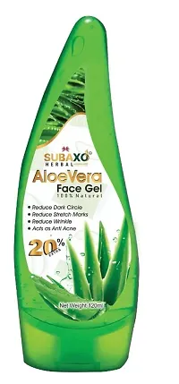 SUBAXO Aloe Vera Herbal Face Gel |Reduce Dark Circle  Act As Anti Acne (120ml)