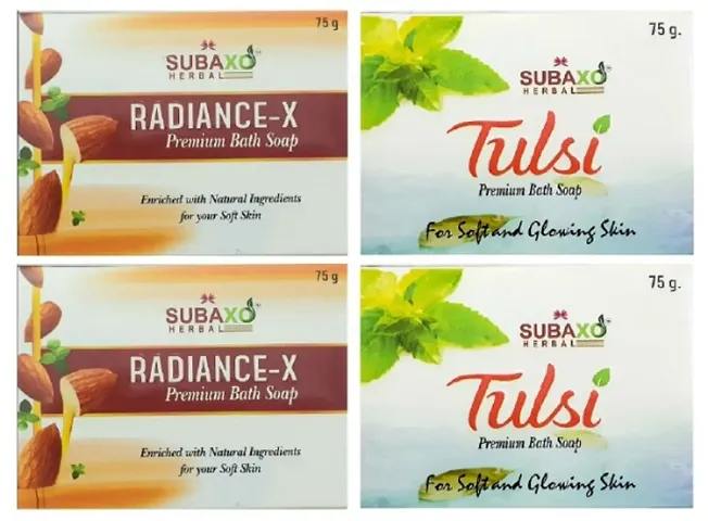Combo Pack Of SUBAXO Turmeric Bath Soap for Soft  Glowing Skin