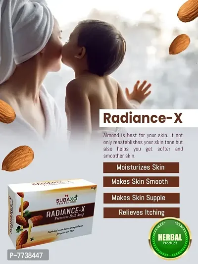 SUBAXO Radiance-x Bath Soap | Premium Bath Soap for Soft  Glowing Skin 4 Pc Each 75 G  Charcoal Soap 4 Pc Each 100 G-thumb4