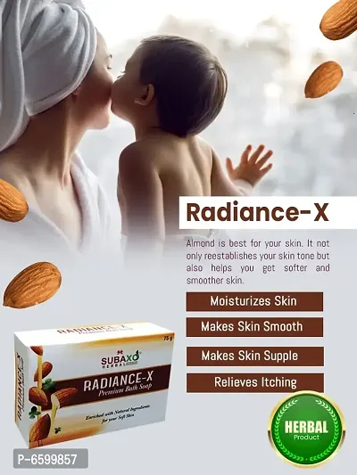 Subaxo Herbal Radiance-X Soap 2 Pc Each 75 G and Neem and Aloevera Soap 2 Pc Each 75 G-thumb4