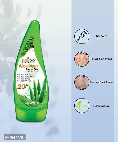 SUBAXO Aloe Vera Herbal Face Gel |Reduce Dark Circle  Act As Anti Acne (120ml)-thumb4