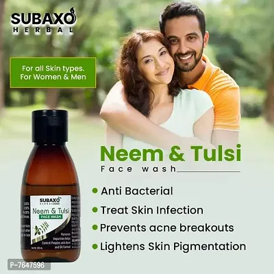 SUBAXO Neem  Tulsi Herbal Face Wash | Remove Impurities | C-thumb2