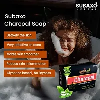 Subaxo Herbal Neem and Aloevera Face Wash 200 ml and Charcoal Premium Bath Soap 2 Pc Each 100 G-thumb1