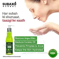 Subaxo Herbal Neem and Aloevera Face Wash 200 ml and Charcoal Premium Bath Soap 2 Pc Each 100 G-thumb2