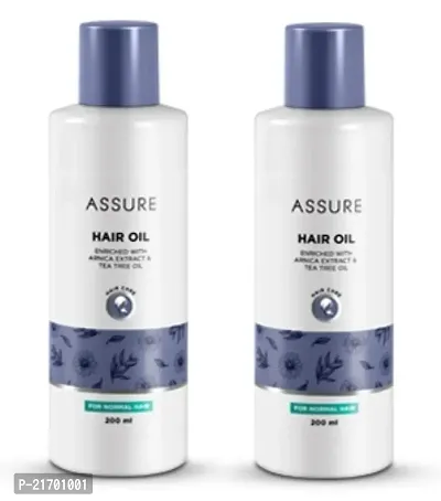 Assure Hair Oil, Enriched with Arnica and Tea tree oil, Pack of 2, Each 200 ml