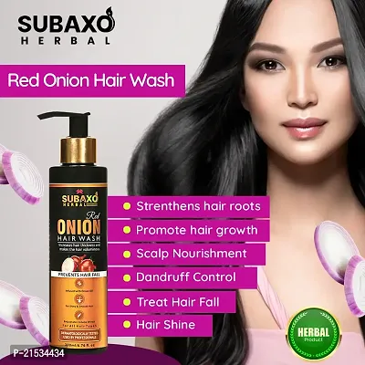 SUBAXO Neem  Aloe vera Face Wash(200 ml) and Red Onion Herbal Hair Wash (200 ml) Combo-thumb4