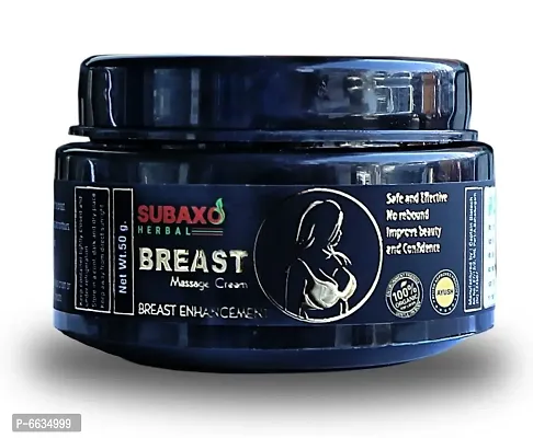 Subaxo Herbal Ayurvedic Breast Massage Cream 50 Gm For women // Ayurvedic Formulation// longlasting Results// NO side Effects // Enlargement// Firmness// UpLift //