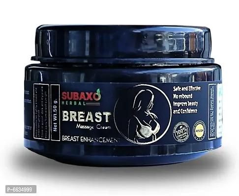 Subaxo Herbal Ayurvedic Breast Massage Cream 50 Gm For women // Ayurvedic Formulation// longlasting Results// NO side Effects // Enlargement// Firmness// UpLift //-thumb0