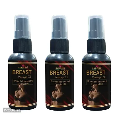 Subaxo Herbal Breast Massage Oil for Women, Enhancement, Enlargement, Firming, Shaping, Breast Oil For Women 50 ml, Pack of 3-thumb0