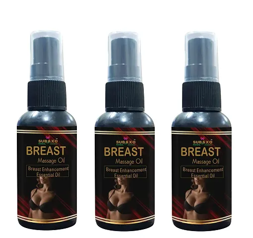 Subaxo Herbal Breast Massage Oil for Women, Enhancement, Enlargement, Firming, Shaping, Breast Oil For Women 50 ml, Pack of 3