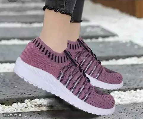 Stylish Multicoloured PU Solid Running Shoe For Women-thumb0