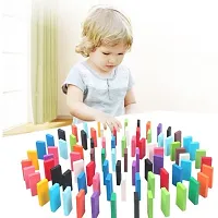 Colorful Wooden Domino Set for Kids / Colourful Wooden Dominos Toyhellip; (120 Pcs)-thumb2