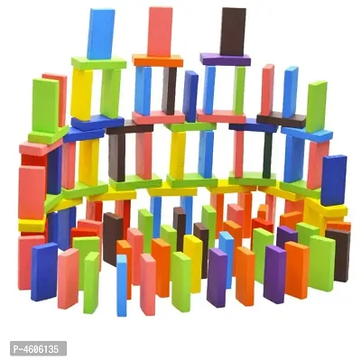 Colorful Wooden Domino Set for Kids / Colourful Wooden Dominos Toyhellip; (120 Pcs)-thumb4