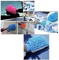1 Sided Microfiber   Household Cleaning Gloves  ( Pack Of 3 )-thumb2
