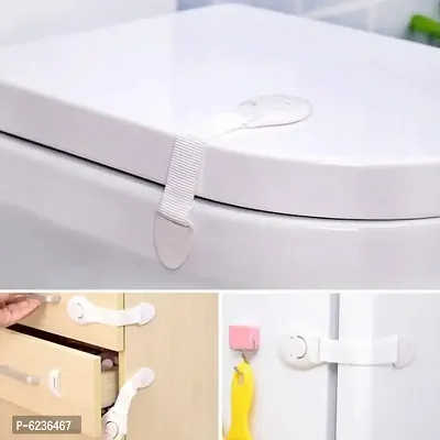 2 Pcs Baby Safety Kitchen Cabinet Fridge  Toilet Drawer Cabinet Lock Nylon Latch-thumb2