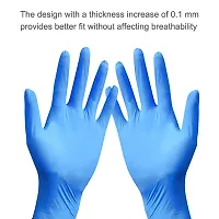 4 Pairs Latex Rubber Powder Free Nitrile Gloves for Household Work And Hair Dye-thumb1