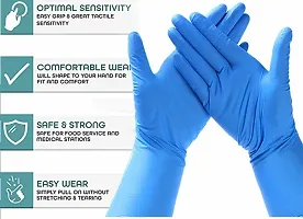 4 Pairs Latex Rubber Powder Free Nitrile Gloves for Household Work And Hair Dye-thumb4