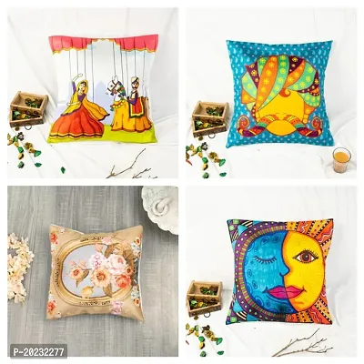 Premium Poly Cotton Printed Cushion Covers Combo-thumb0