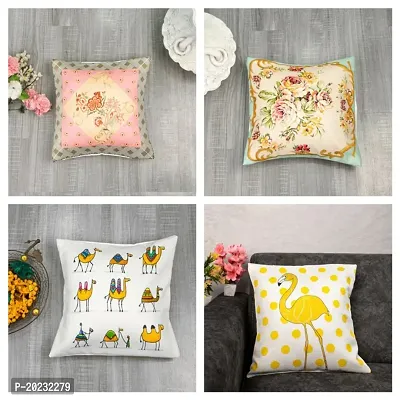 Premium Poly Cotton Printed Cushion Covers Combo-thumb0