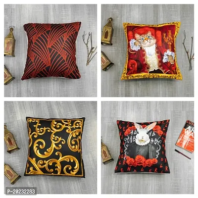 Premium Poly Cotton Printed Cushion Covers Combo