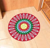 100yellow? Diwali Festive Rangoli Floral Pattern Floor Sticker PVC Vinyl Floor Art Beautiful Rangoli-thumb1