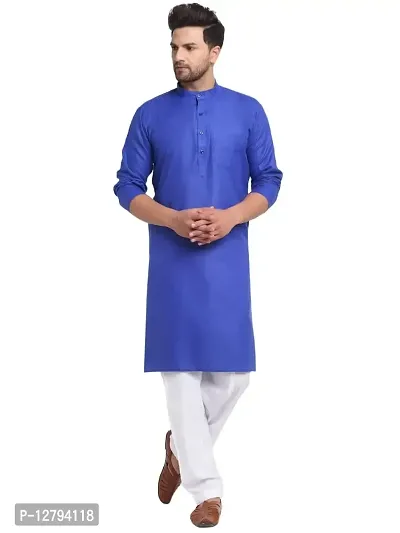 Bontestitch Magic Cotton Regular Fit Traditional kurta Salwar Set for Men-thumb0