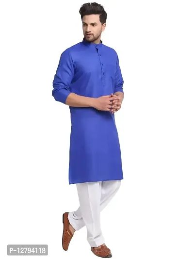 Bontestitch Magic Cotton Regular Fit Traditional kurta Salwar Set for Men-thumb3