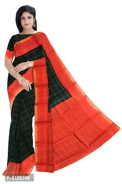 Women's Madurai Cotton Saree (JJDS-002_Green)