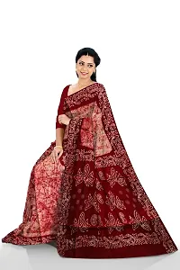 Madurai Sungudi Cotton Saree Moodu Pani Buta, red-thumb3