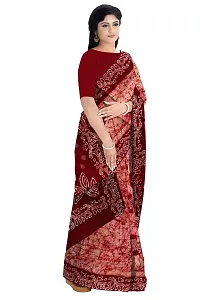 Madurai Sungudi Cotton Saree Moodu Pani Buta, red-thumb4