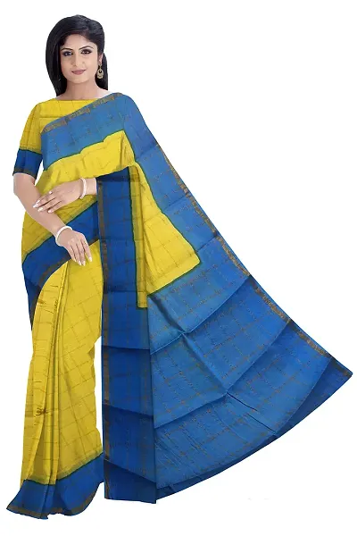 Women's Madurai Sungudi Big Zari Checked Saree, x Pc