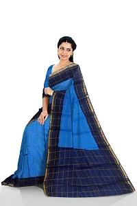 Women's Madurai Cotton Saree (JJDS-002_Blue)-thumb3