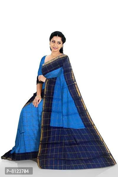 Women's Madurai Cotton Saree (JJDS-002_Blue)-thumb4