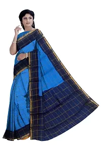 Women's Madurai Cotton Saree (JJDS-002_Blue)-thumb1