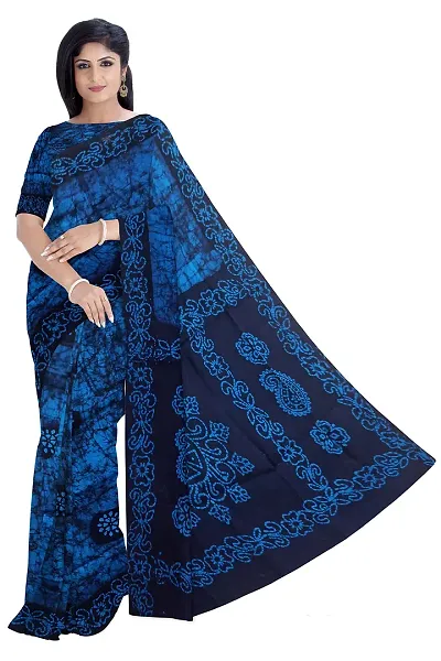 madurai sungudi wax print saree, pc