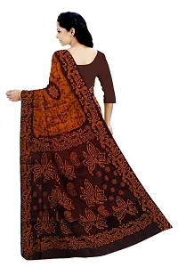 Madurai Sungudi Cotton Saree Moodu Pani Buta, reddish brown-thumb2