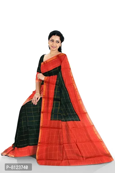 Women's Madurai Cotton Saree (JJDS-002_Green)-thumb4