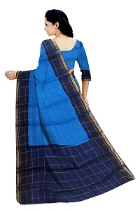 Women's Madurai Cotton Saree (JJDS-002_Blue)-thumb2