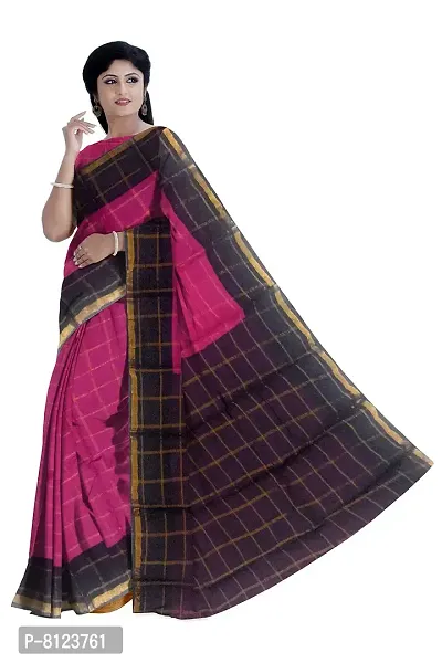 Madurai Sungudi Cotton Big Zari Checked Saree, purple-thumb2