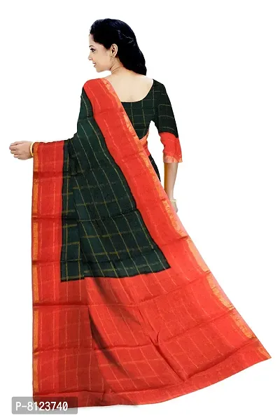 Women's Madurai Cotton Saree (JJDS-002_Green)-thumb3