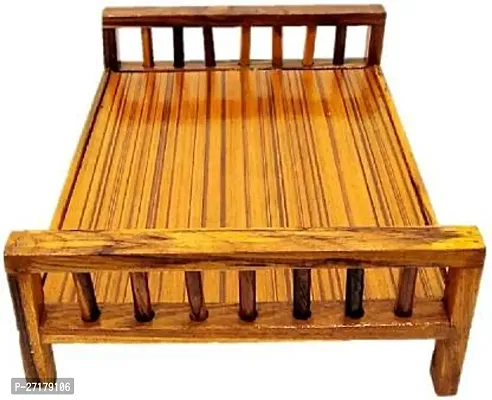 Laddu Gopal Wooden Bed,for Size 0 to 6 no. laddu Gopal, Made up of Sagwan Wood hellip;-thumb2