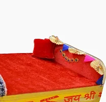 Laddu Gopal Bed,attractive  stylish,For Size 0 to 5 no. laddu Gopal ,fully soft  comfortable , new Design-thumb1