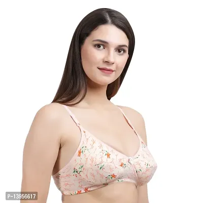 Livenice printed padded bra for women girls ladies peach pink lemon-thumb3